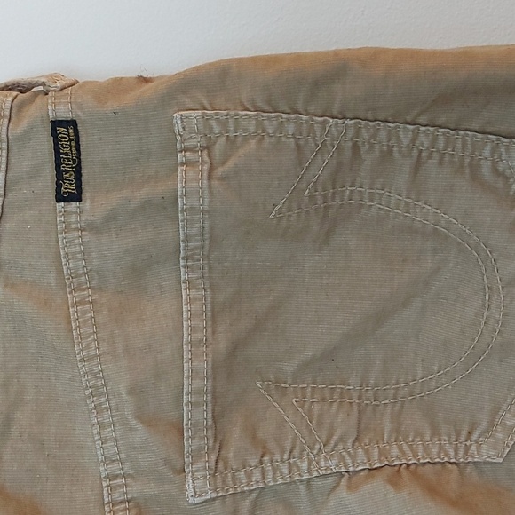 True Religion Runner Relaxed Corduroy Joggers Straw Size 30 - Picture 7 of 14